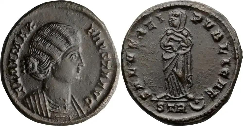 Extra-Rabatt - Ancient Roman 326 n. Chr. Fausta. Follis