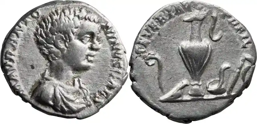 Neu im Sortiment | Ancient Roman 195-6 n. Chr. Caracalla as Caesar. Denarius