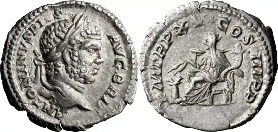Sehr gut bewertet | Ancient Roman 212 n. Chr. Caracalla. Denarius
