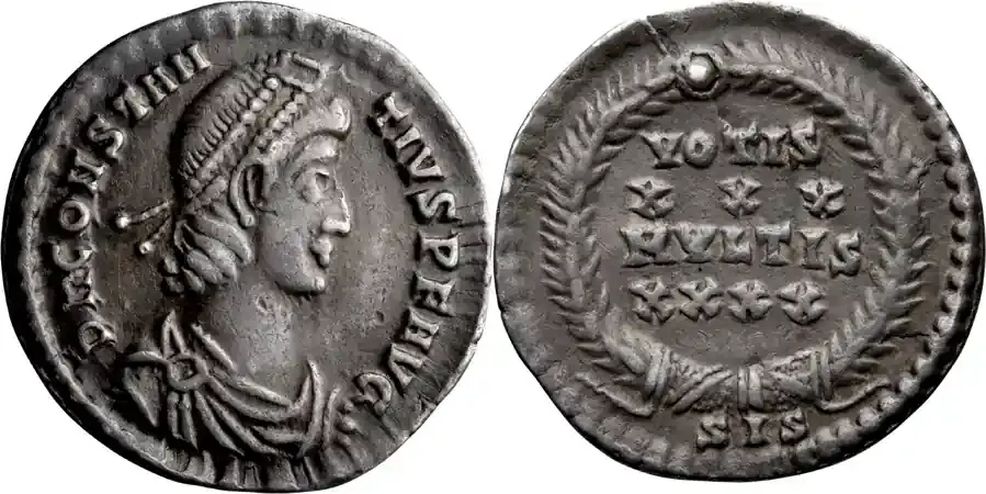 Neu | Ancient Roman 355 -361 n. Chr. Constantius II. Reduced siliqua