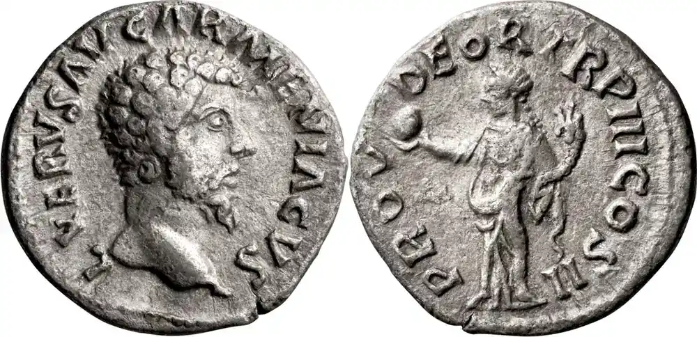Neue Ware - Ancient Roman 163 n. Chr. Lucius Verus. Denarius