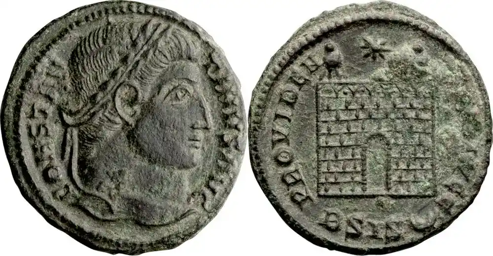 Neu - Ancient Roman 328/9 n. Chr. Constantine I. Follis
