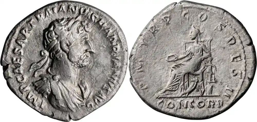 Sicher einkaufen | Ancient Roman 117 n. Chr. Hadrian. Denarius