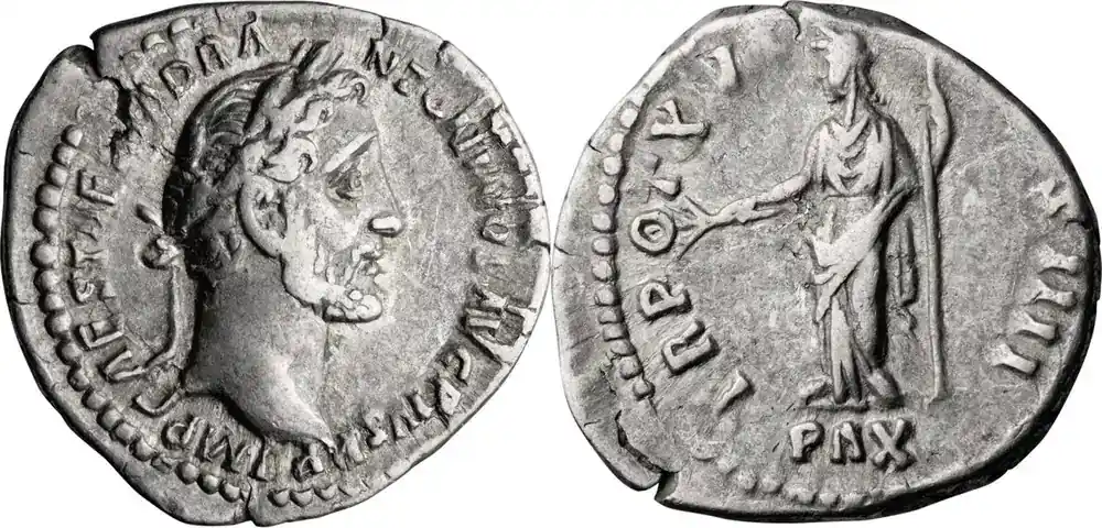 Begrenzte Stückzahl - Ancient Roman 152 n. Chr. Antoninus Pius. Denarius