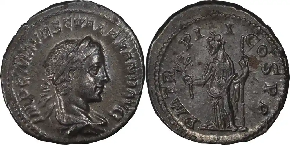 Brandneu | Ancient Roman 223 n. Chr. Severus Alexander. Denarius