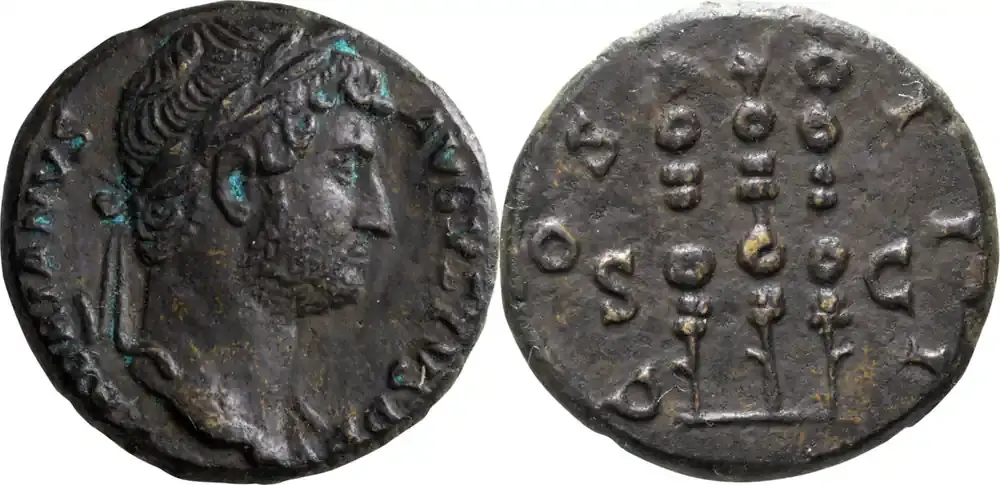 Ancient Roman c. 128-9 n. Chr. Hadrian. Semis - Neuheit