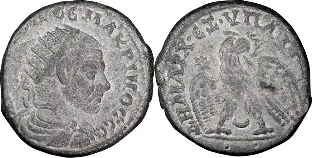 Ancient Roman Macrinus. Tetradrachm - Wochenendangebot