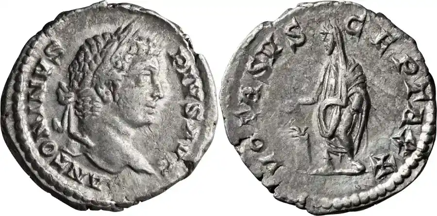 Extra-Rabatt | Ancient Roman c. 206 n. Chr. Caracalla. Denarius