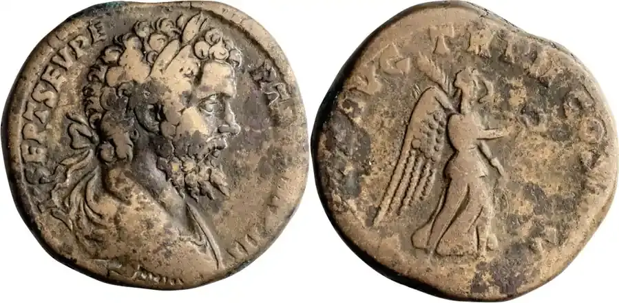 Ancient Roman 194 n. Chr. Septimius Severus. Sestertius | Premium
