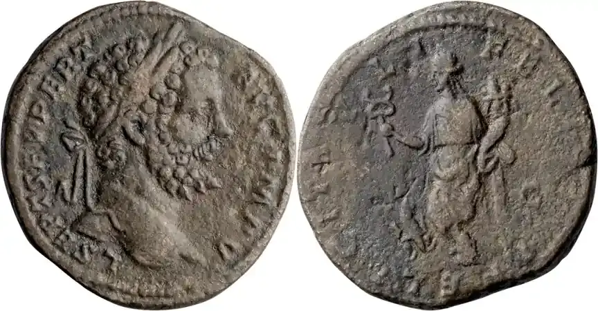 Jetzt erhältlich | Ancient Roman 195 n. Chr. Septimius Severus. Sestertius