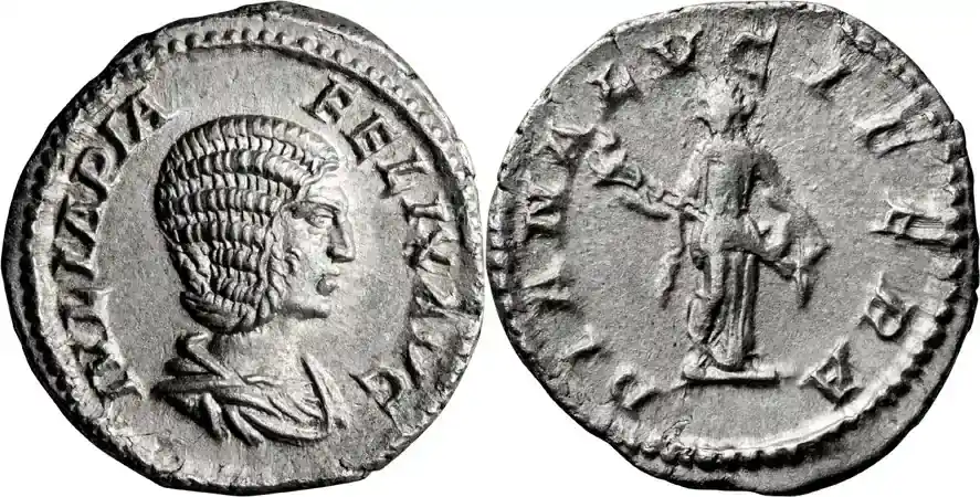 Ancient Roman 212-214 n. Chr. Julia Domna. Denarius | Preiswert