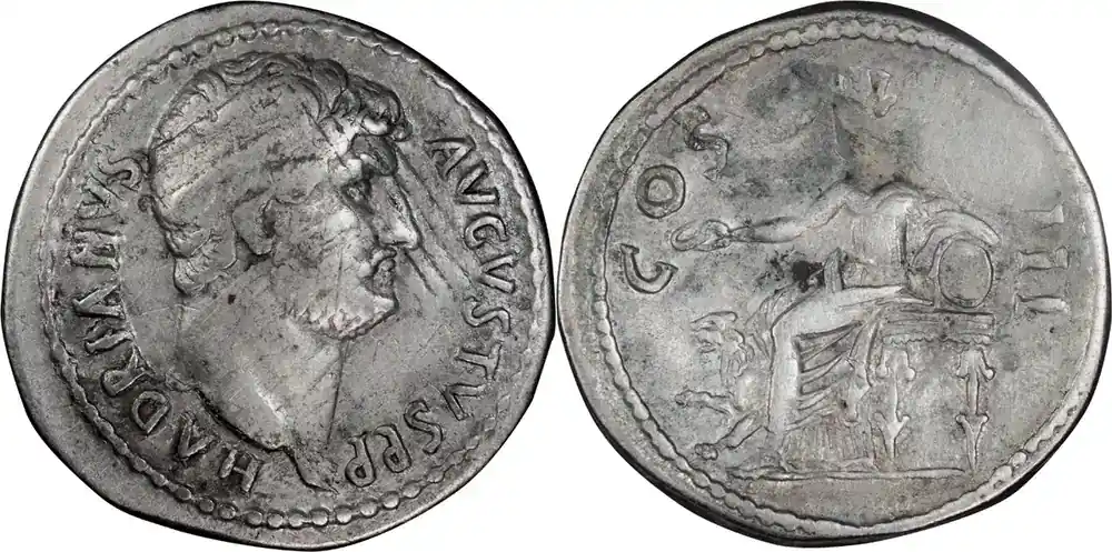 Ancient Roman Hadrian. Cistophoric Tetradrachm - Neu verfügbar
