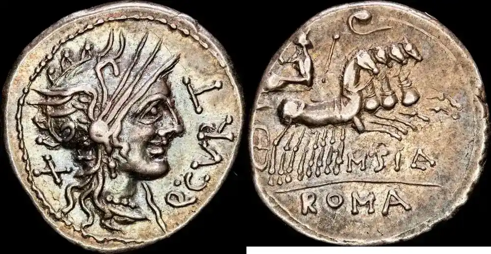Roma Denario 116-115 a.C REPÚBLICA EBC-/MBC+ - Super-Preis