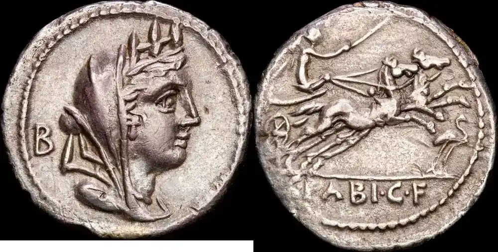 Roma Denario 104 a.C. REPÚBLICA MBC+ - Preiswert