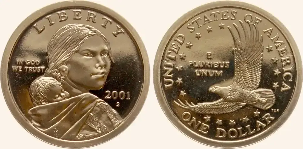 USA 1 Dollar 2001 S Sacagawea Dollar pp - Topseller
