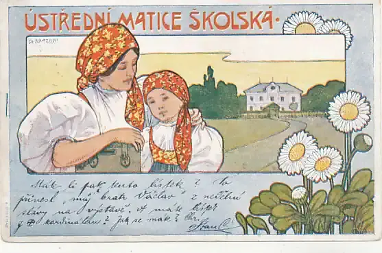 Extra-Rabatt | Österreich, Tschechoslowakei, Ansichtskarte 1899 Schulanfang, gelaufen,