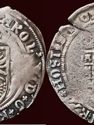 1 ½ stuiver (1521-1555) ZUIDELIJKE NEDERLANDEN (SOUTHERN NETHERLANDS) – HERTOGDOM BRABANT – KAREL V, 1506-1555 – ½ Zilveren reaal van z.j. , Antwerpen zfr- | Zertifiziert
