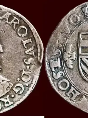 (1553-1556) ZUIDELIJKE NEDERLANDEN (SOUTHERN NETHERLANDS) – HERTOGDOM BRABANT – KAREL V, 1506-1555 – Zilveren karolusgulden z.j. , Antwerpen zfr- - Meistverkauft