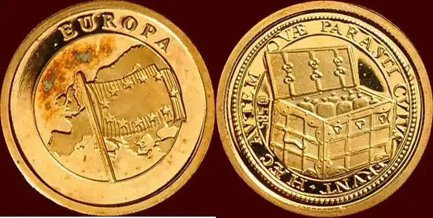penning (ca.1999) EUPOPA – Gouden z.j. gepolijste stempels (proof PP) | Top-Angebot