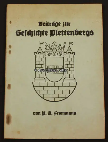 Deal - 1953 P. D. Frommann / Beiträge zur Geschichte Plettenbergs 3