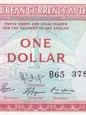 East Caribbean St. 1 Dollar 1965 P.13f unz | Preisknaller