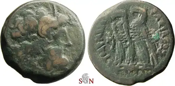 Preisknaller | Ptolemaic Kingdom, Ptolemy IV Philopator AE drachm – two eagles – SNG Cop 308