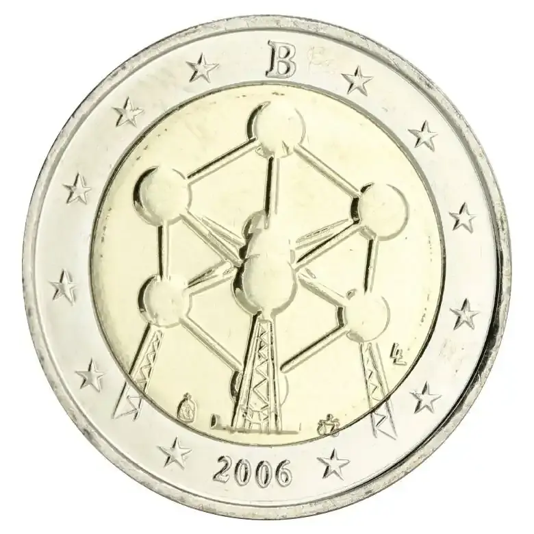 Preisknaller | Belgien 2 Euros Commémo. 2006 – Atomium unz ( non circulé)