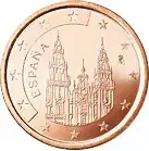 Spanien 5 Cent 2008 bfr. Kathedrale von Santiago de Compostela - Premium-Qualität