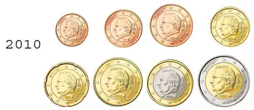 Belgien 3,88 Euro 2010 bfr. lose 1 Cent – 2 Euro - Neue Ware