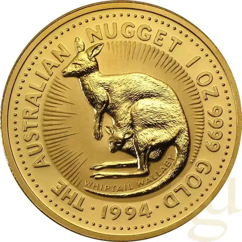 Preis gesenkt - 1 Unze Goldmünze Australien Känguru 1994