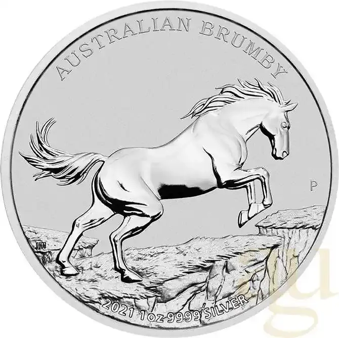1 Unze Silbermünze Australien Brumby 2021 - Qualitätsprodukt