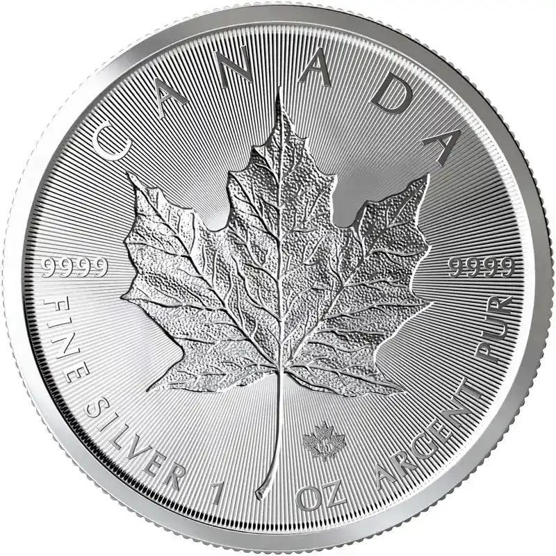 Einfache Rückgabe | 1 Unze Silbermünze Maple Leaf Incuse 2019