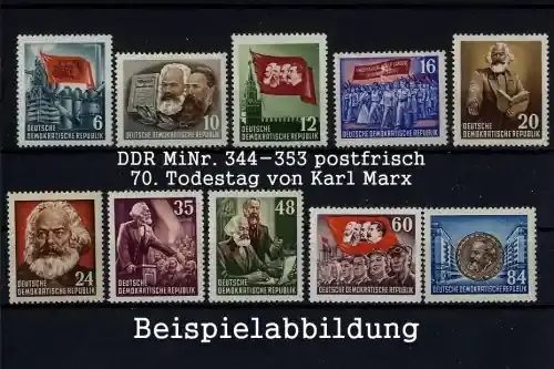 DDR, MiNr. 344-353 postfrisch – 70. Todestag von Karl Marx - Hochwertig