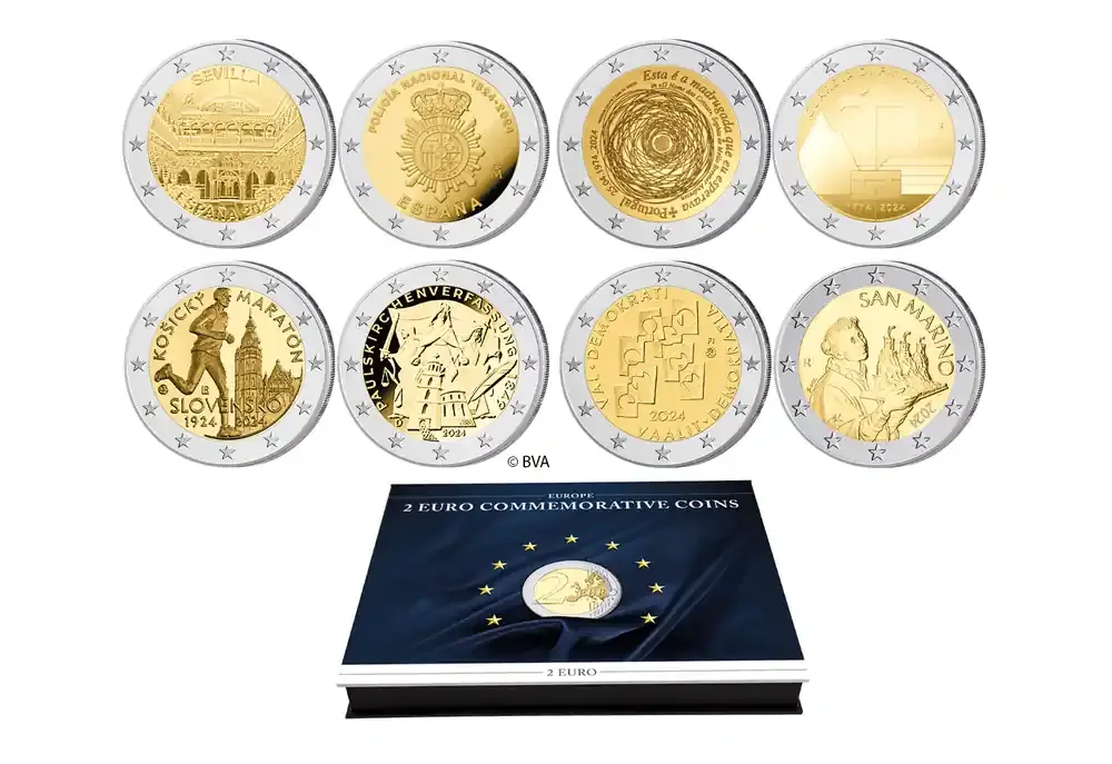 Wochenendangebot | 2 Euro 2024 Spar-Set Mittelmeer inkl. passender Münzkassette