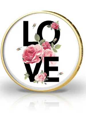Neu verfügbar | 2 Euro mit Farbmotiv und 24 Karat Goldauflage Liebe Valentinstag