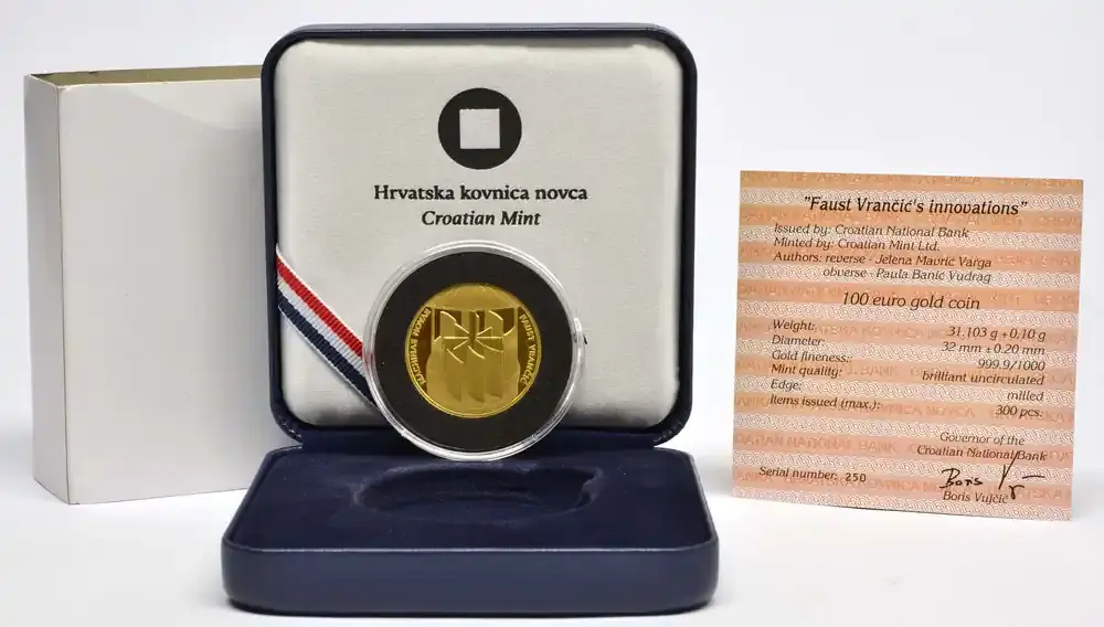 Vorteilspreis - Kroatien 2023 100 Euro Fausto Veranzio bfr