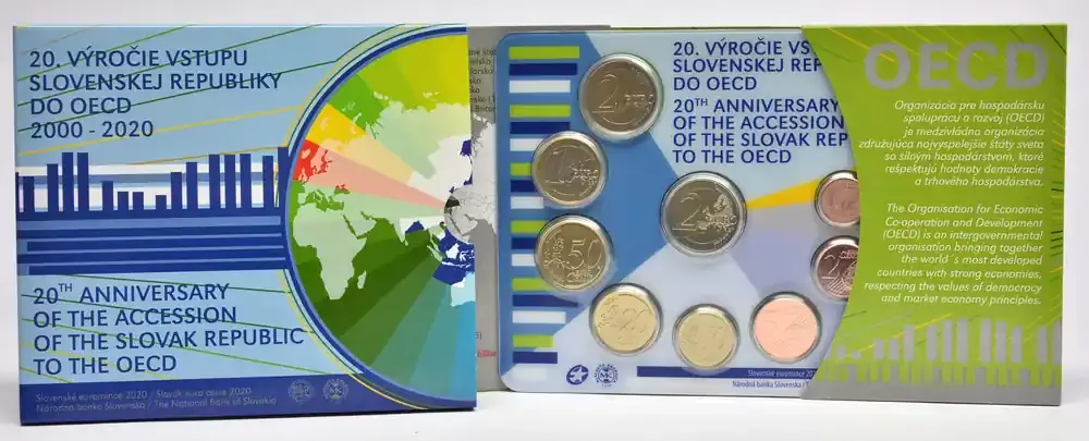Slowakei 2020 5,88 Euro KMS Slowakei 20 Jahre OECD Beitritt Stgl. - Preishit