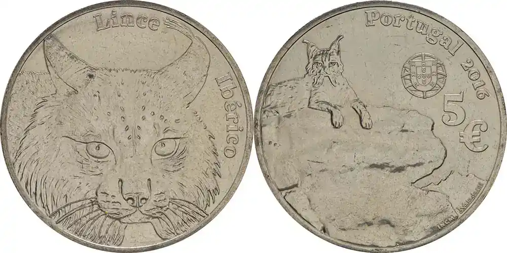 Portugal 2016 5 Euro Iberischer Luchs bfr - Sonderangebot