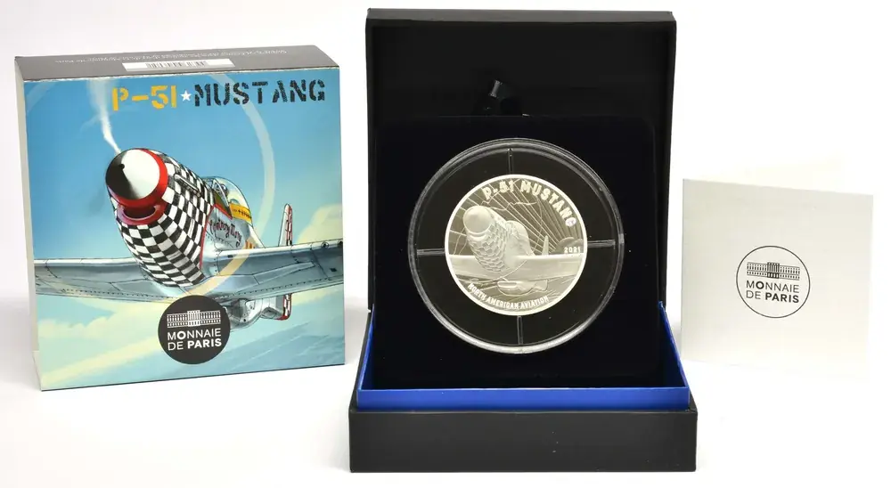 50 Euro Mustang P 51 2021 PP Frankreich 5oz | Beliebt