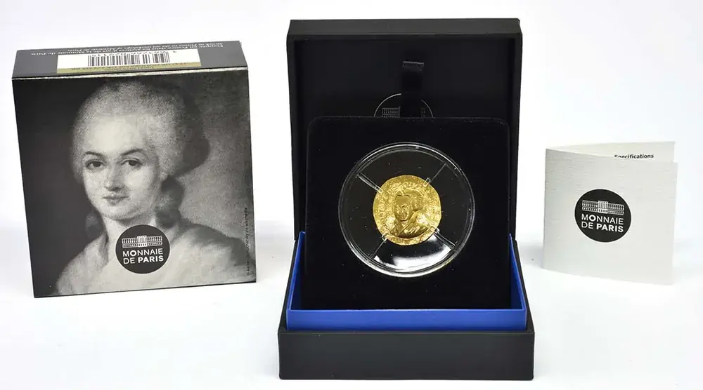 Preis gesenkt - Frankreich 50 Euro Olympe de Gouges 2017 PP GOLD