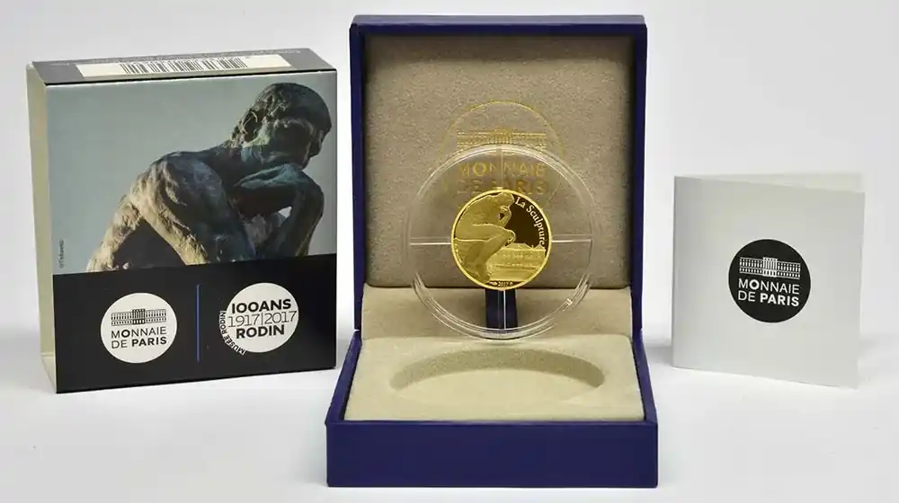 Reduziert - Frankreich 50 Euro Auguste Rodin 2017 PP Gold
