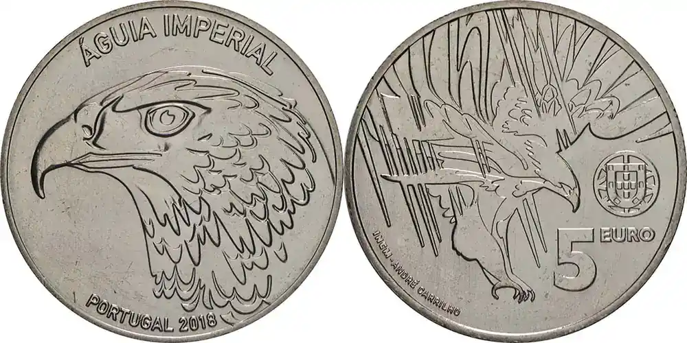Nicht verpassen | 5 Euro Spanischer Kaiseradler 2018 bfr Portugal