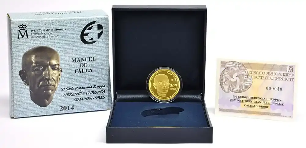 Spanien 200 Euro Manuel de Falla 2014 PP | Preisvorteil