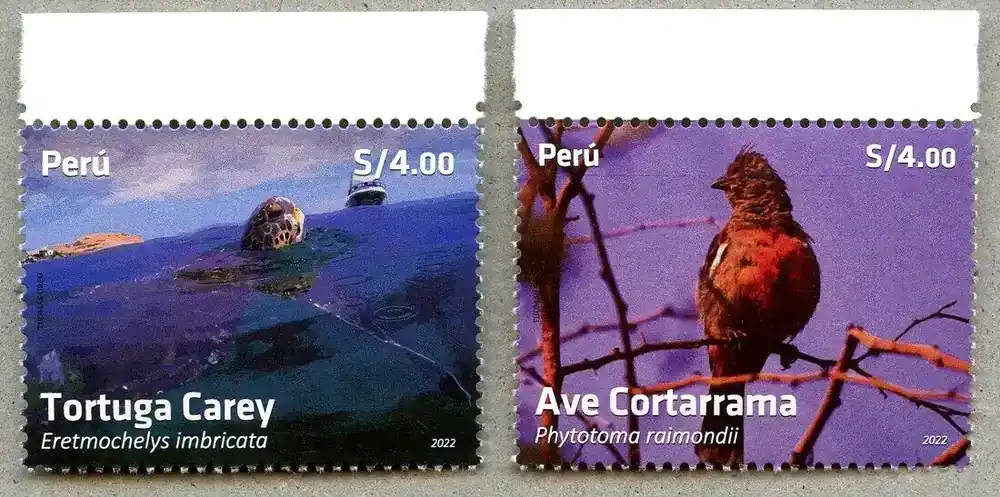 Bewährte Qualität - Briefmarken 2022 Peru Schildkröte Vogel Schiff Turtle Bird Animals Wassertiere MNH