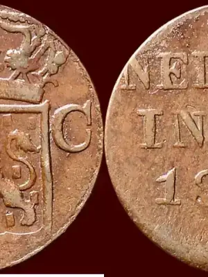 1 Cent NEDERLAND (NETHERLANDS, KINGDOM) – NEDERLANDS OOST-INDIË (DUTCH EAST INDIES) – WILLEM I, 1815-1840 – 1837 J, Soerabaia ss - Brandneu