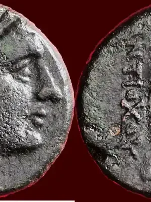 (circa 215-213 v. Chr) SELEUKID KINGDOM OF SYRIA – ANTIOCHOS III MEGAS, 222-187 BC – LYDIA – AE 20, Sardeis ss / ss- - Markenqualität
