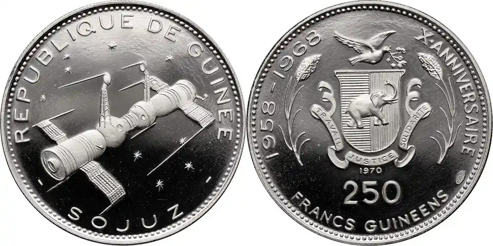 Guinea 250 Francs 1970 Soyuz PP | Nur noch wenige