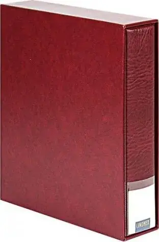 Auf Lager - Lindner Ringbinder-Set Weinrot Publica M 3532-W Neu