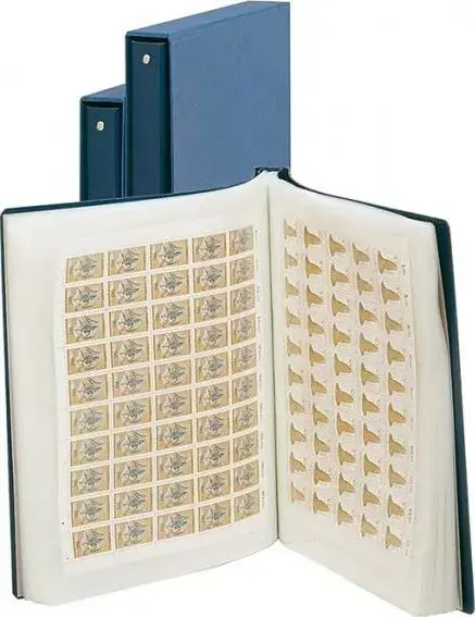 Neu eingetroffen - Lindner Bogenalbum Blau für bis zu 100 Bögen 860 Neu