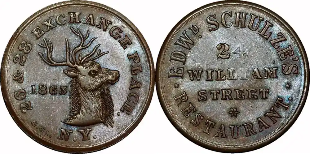 USA Exonumia, 1861-1865, Token, AU55+ | Sparangebot